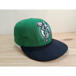 Mitchell & Ness Boston Celtics Fitted Hat 7 1/4 Hardwood Classics NBA 2013 Retro